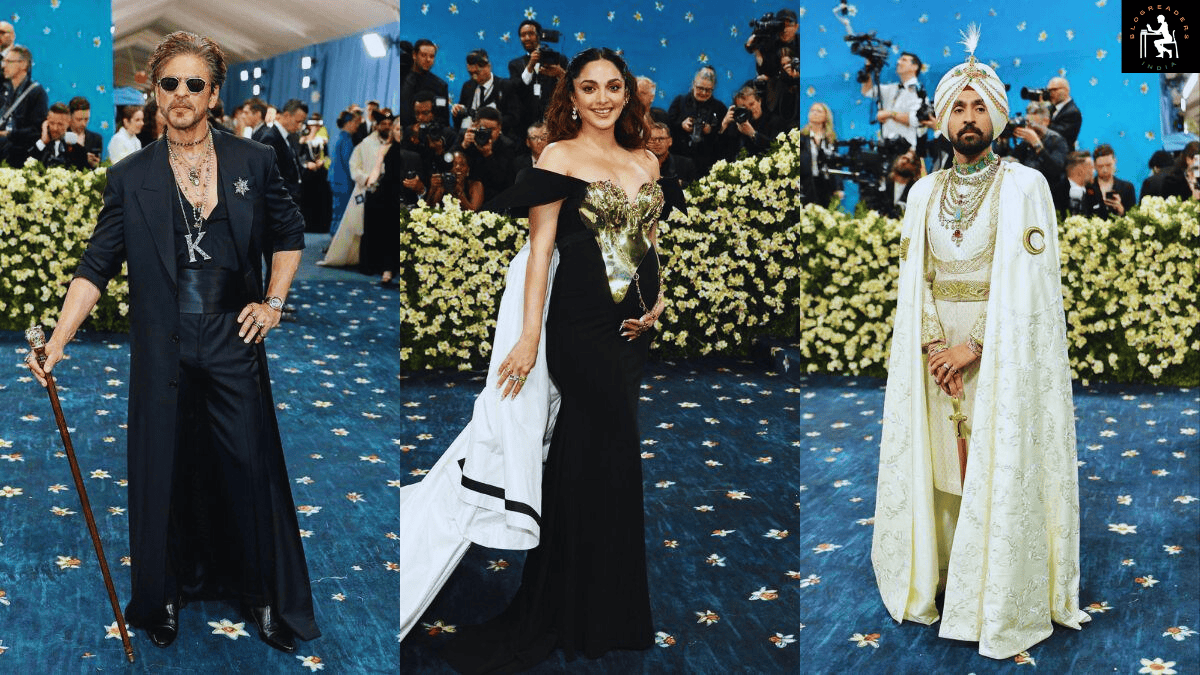 Group Photo of Bollywood Stars at Met Gala 2025 in Designer Outfits