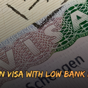 Schengen visa with low bank balance